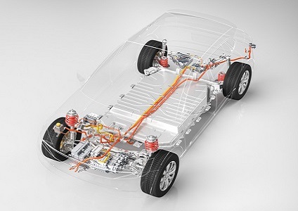 Modern electric car chassis x-ray vehicle battery